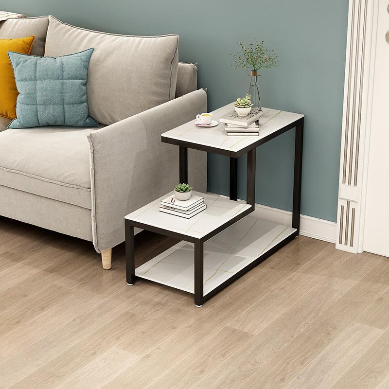 岩板轻奢沙发柜边几角桌角几创意边柜客厅小茶几简约储物柜边角桌