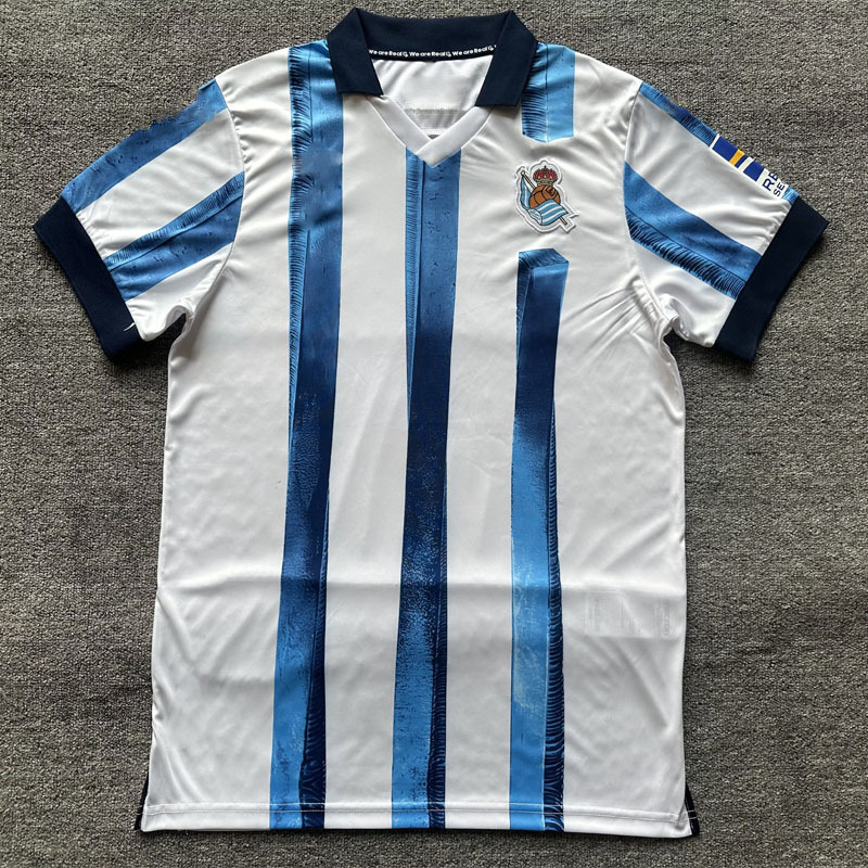 2324皇家社会主场球衣苏斯达12号扎哈里扬14号久保建英足球服印字