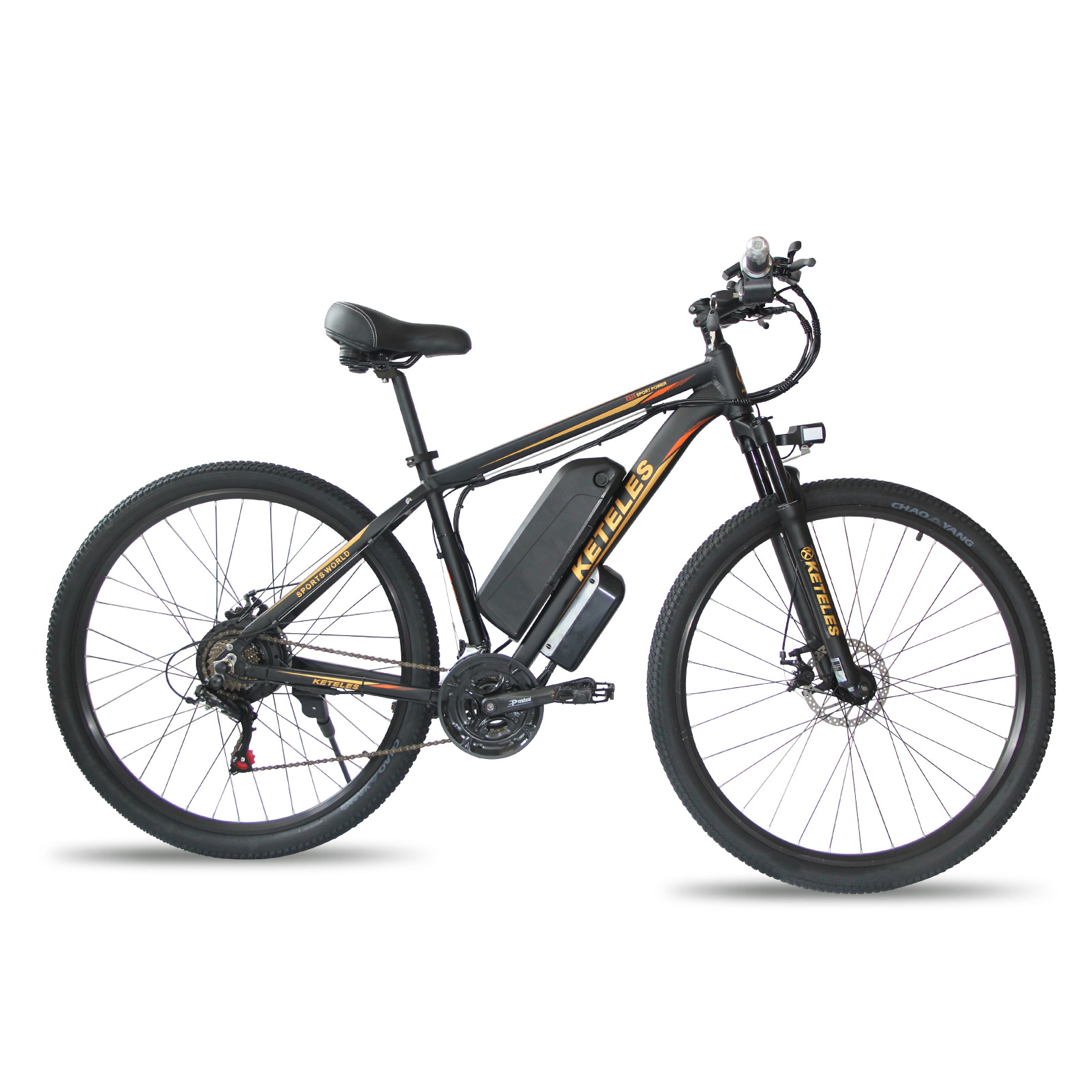 0成交60个keteles电动车助力自行车锂电池48v350w山地车21速电动