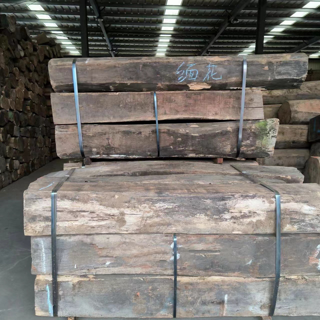 缅甸花梨木原木 缅花大果紫檀-阿里巴巴