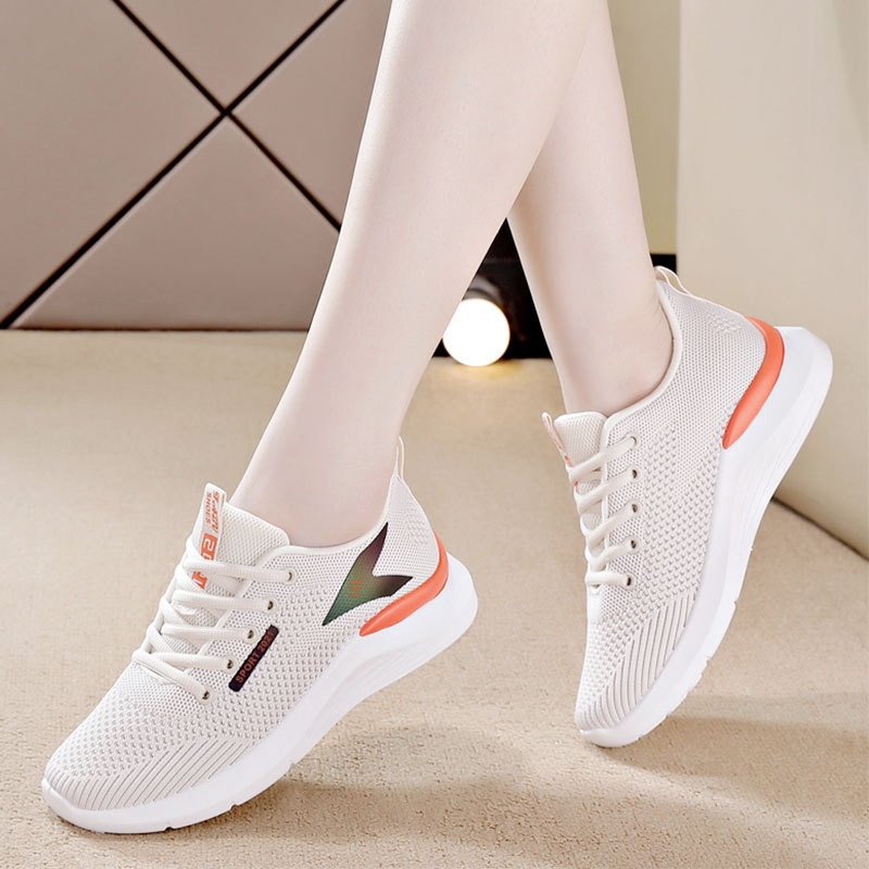 女士运动休闲鞋女妈妈网鞋透气款网面鞋子中年软底夏季薄款女鞋夏