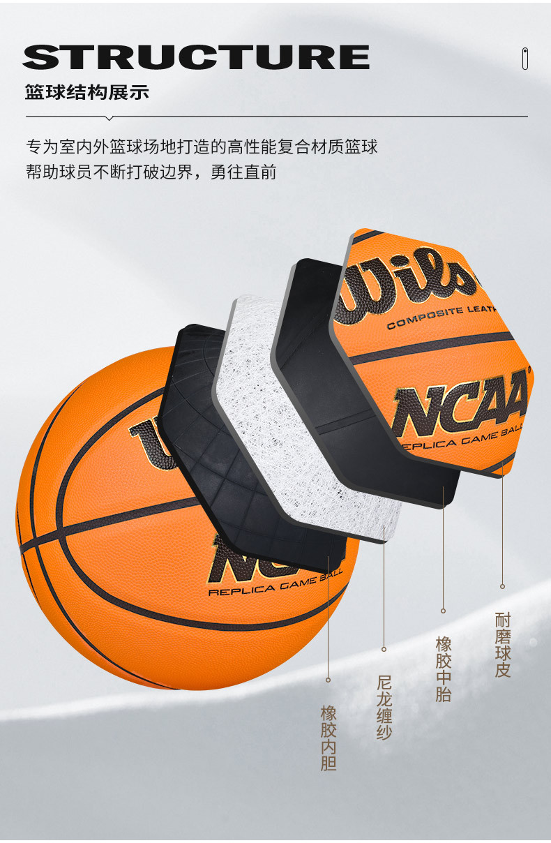 wilson/威尔胜nba正品篮球0730成人男女学生比赛耐磨室内外七号球