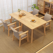 实木小方桌阳台茶桌椅新中式小桌子简约现代家用泡茶禅意茶桌批发