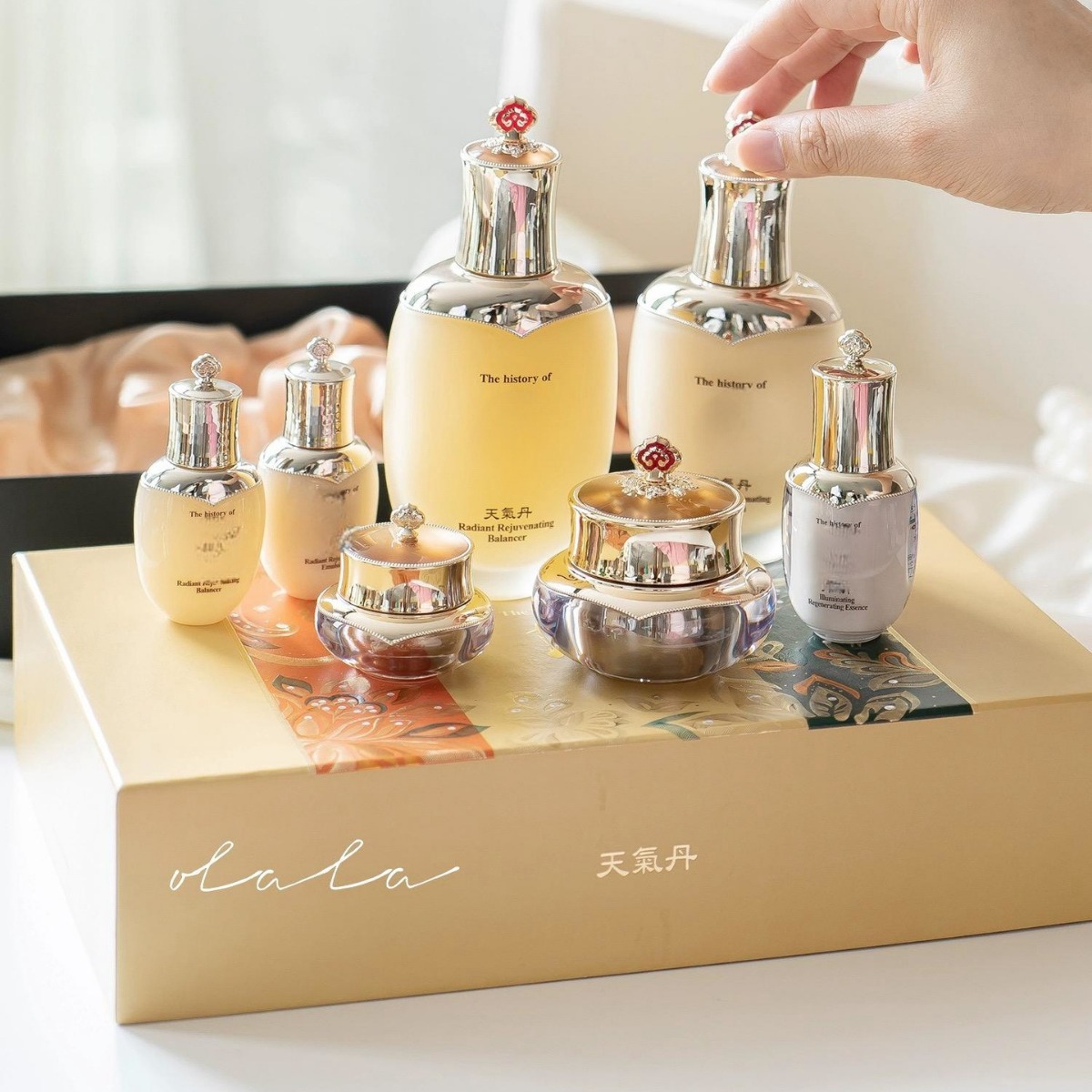 【官方正品】韩国天气/丹套盒七件套拱辰享天率丹津率享三件套盒