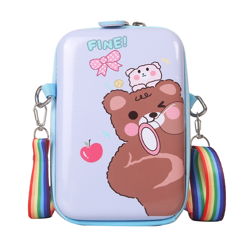 2023 New PVC Hard Case Box Bag Cute Crossbody Bag for Girls out Shoulder Bag Casual Mobile Phone Parent-Child Square Bag