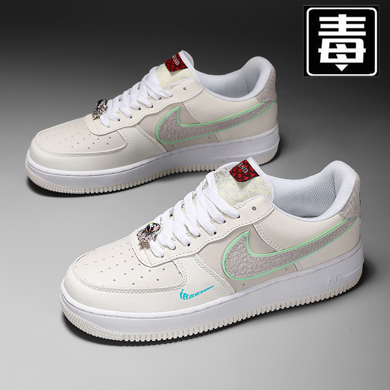 耐尅官莆田空军一号龙年限定男低帮板鞋情侣小白鞋女运动鞋男鞋