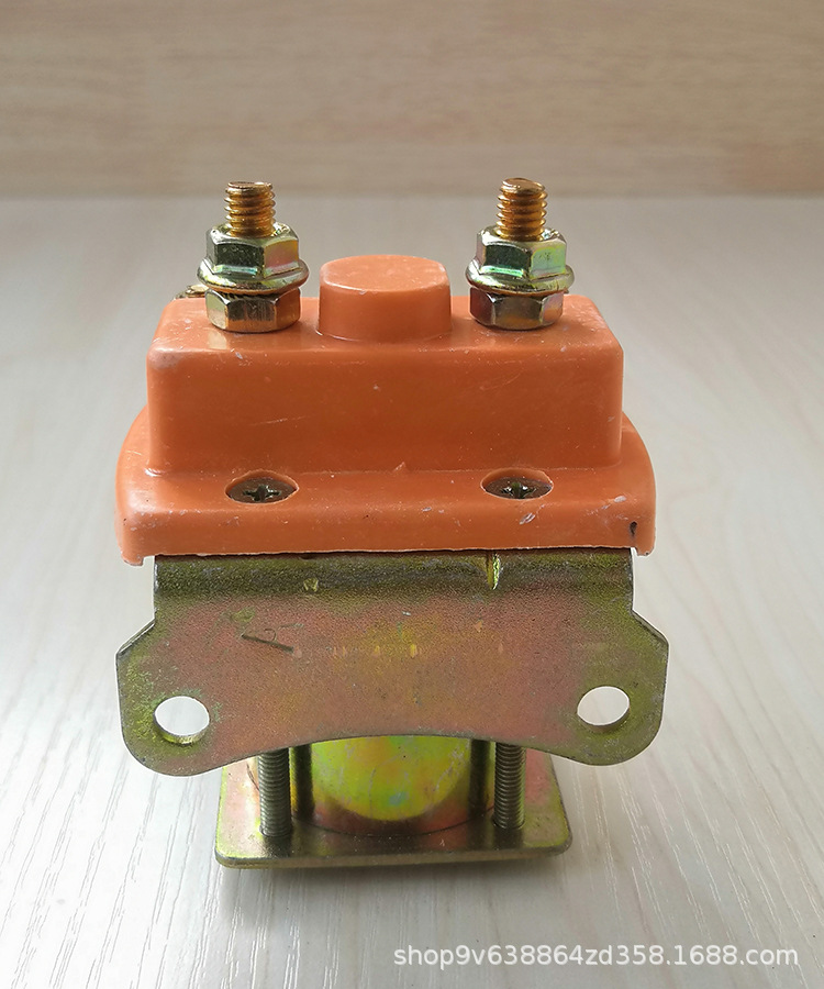 直流接触器48v60伏 工地砖厂水电瓶电动三轮车配件继电器150a