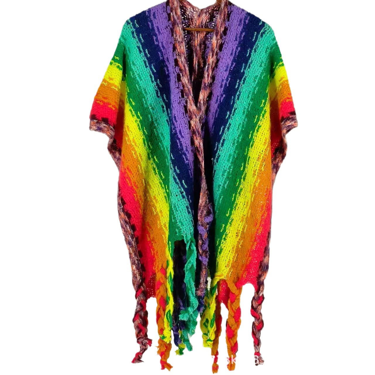 New Ethnic Style Non-Collision Shirt Shawl Cape Lijiang Xinjiang Tibet Northwest Travel Sweater Colorful Cape