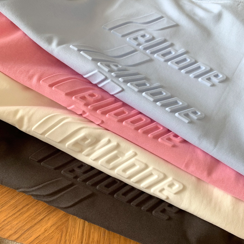 原厂出品】we11done 新款浮雕印花短袖t恤情侣男女同款