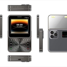新款i19Pro手机2.4屏侧滑盖旋转按键外贸手机批发i16翻盖手机现货