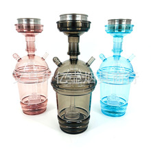 厂家水烟壶外贸小号亚克力双管烟具水烟袋水烟壶配件全套hookah