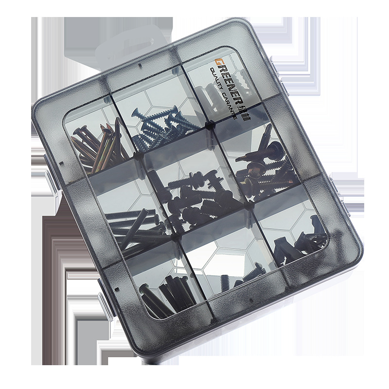 多格零件盒透明塑料电子元件小螺丝配件收纳盒工具分类格子样品盒