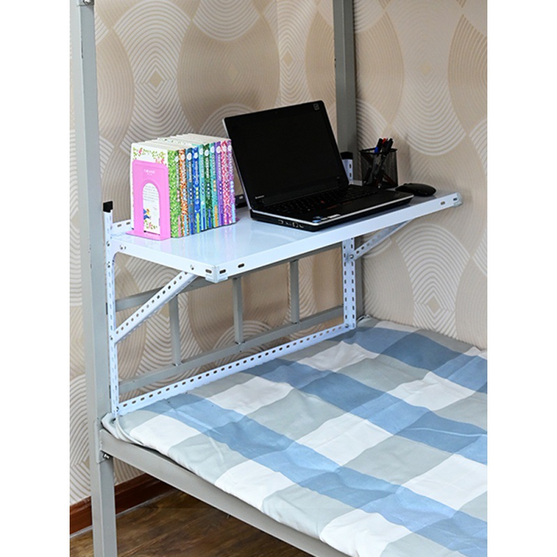宿舍桌子悬空床桌上铺大学生床尾桌悬挂式折叠书桌壁挂式床上批发