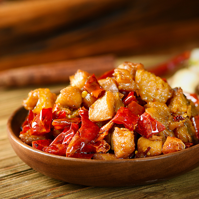 网红零食辣子鸡四川特产私房香辣鸡丁开袋即食冷吃鸡块 麻辣鸡肉
