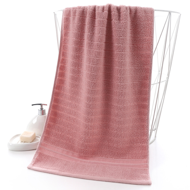 纯棉大毛巾90×40洗澡运动健身加长冲凉长条长款澡巾吸汗绣字logo