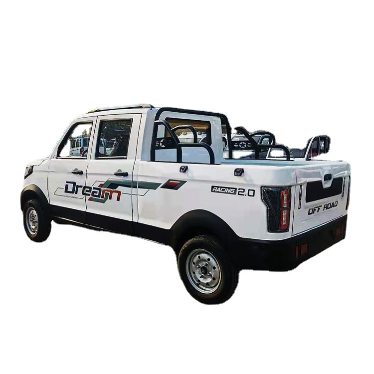 大公率电动四轮皮卡车 油电两用短途货车 成人家用带斗老年代步车