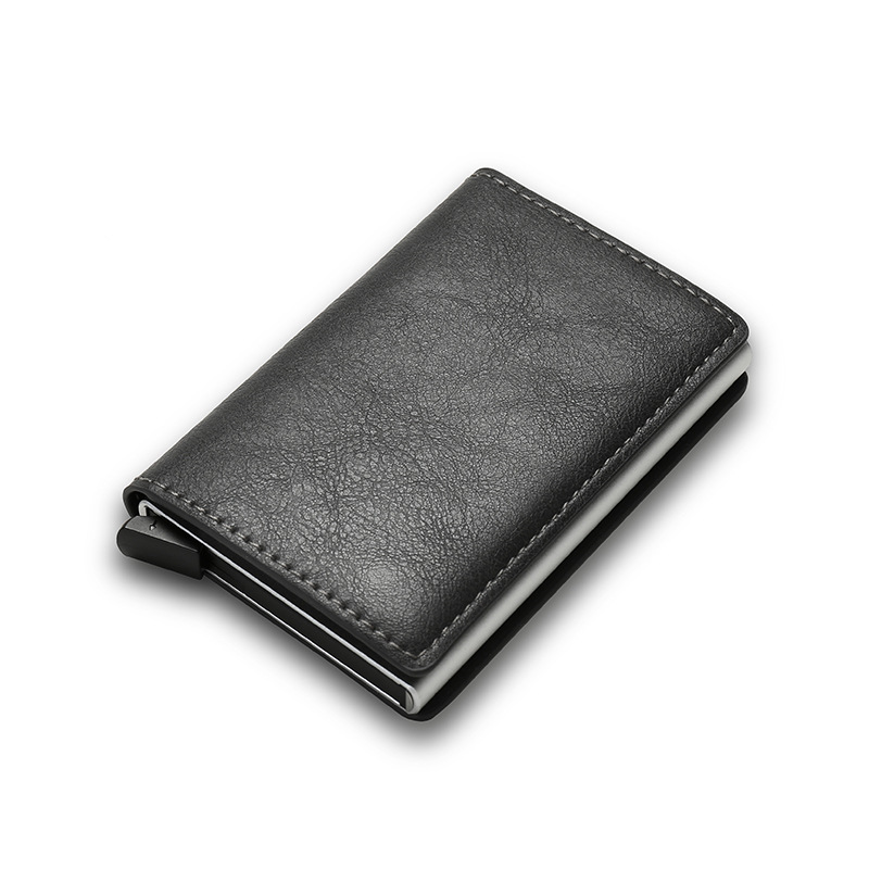 RFID Carbon Fiber Men's Wallet Card Holder Man's Wallet Short Foreign Trade Multi-Function Wallet Wallet Men Wallet