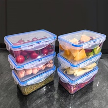 厨房冰箱长方形保鲜盒水果收纳密封盒食品餐盒微波耐热饭盒塑料盒