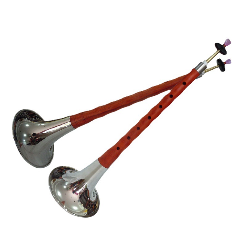 知音锣鼓红木d调唢呐 乐器 厂家直销 送配件 哨片 锁呐