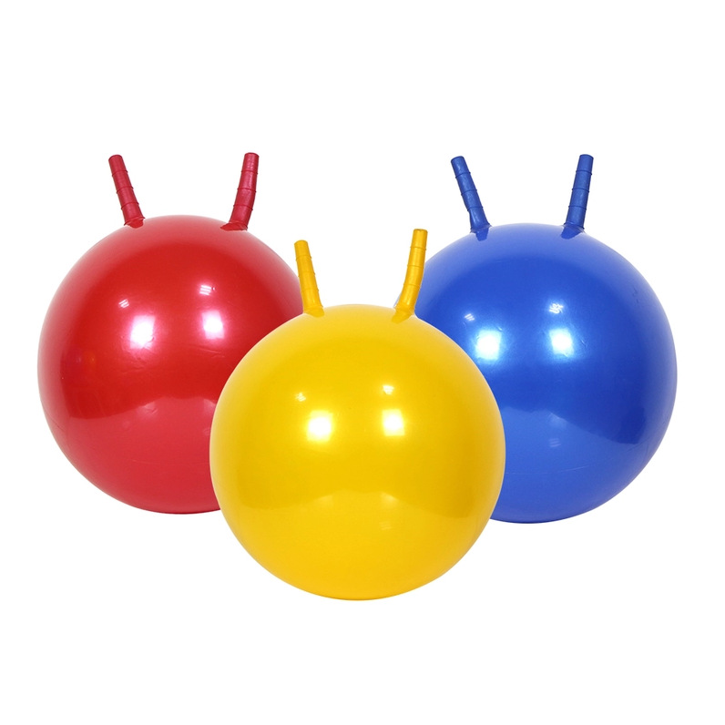 Customized Jumping Ball PVC Playground Children's Sports Stretch Jump Ball 45/55 Inflatable Toys Ball Knob Outdoor