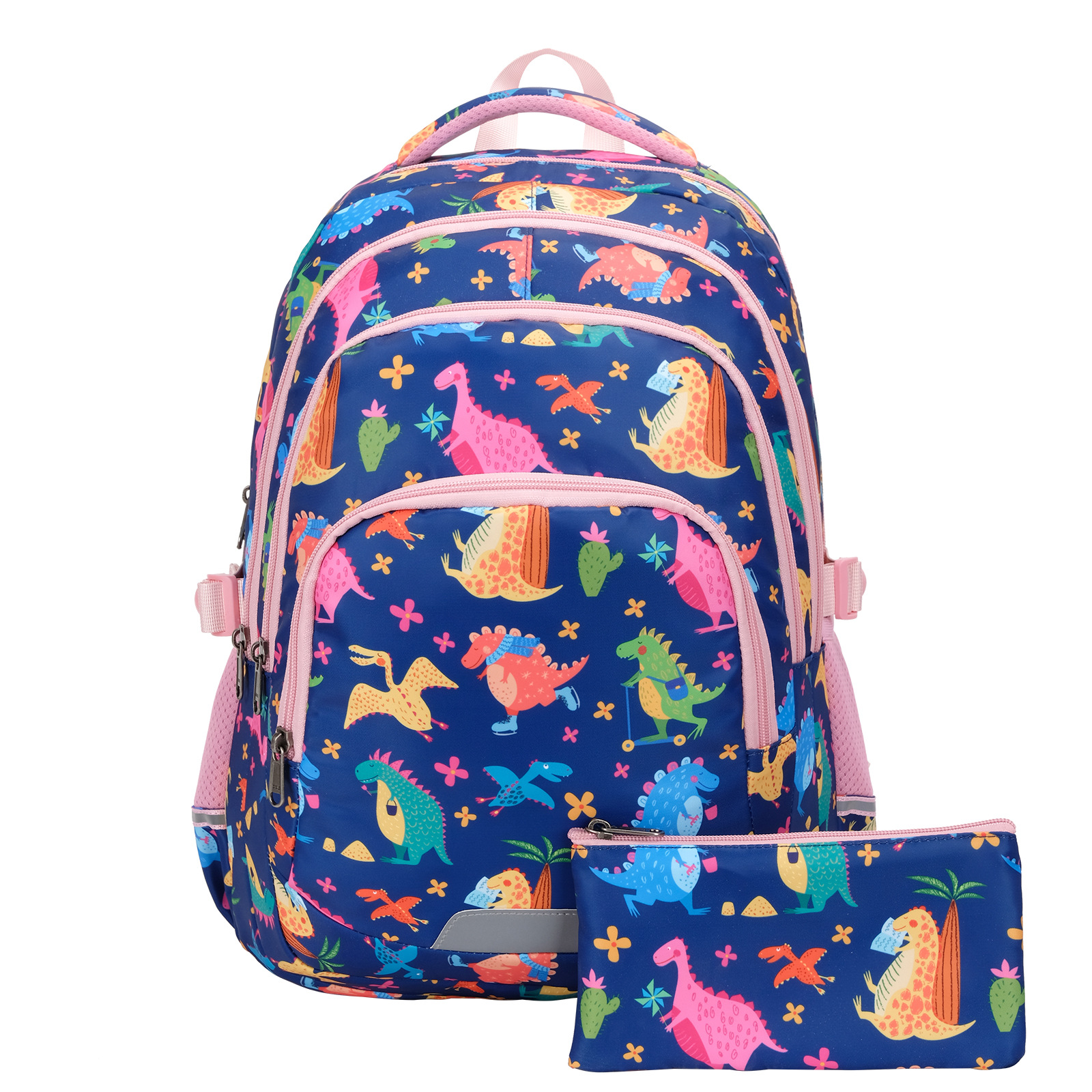 厂家供应跨境大容量小学初中女生书包防水扎染印花15寸电脑背包