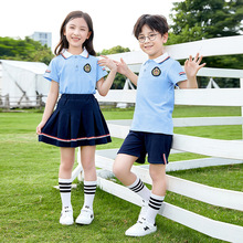 新款2024小学生校服夏款儿童班服英伦风套装潮酷幼儿园园服两件套
