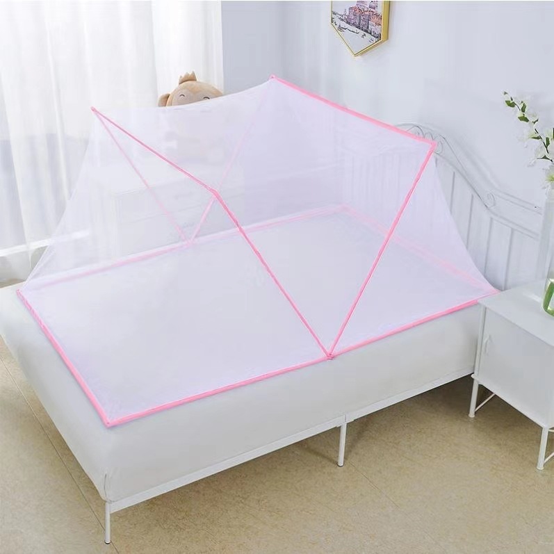 Amazon Cross-Border Factory Direct Sales Internet Celebrity Same Mosquito Net Installation-Free Adult Folding Mosquito Net Fast Collection Mosquito Net