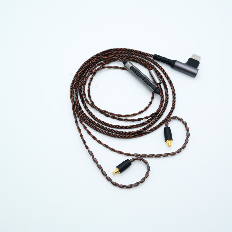 中山臻声无氧铜a2dc耳机升级线e50e70ls300cks1100耳机替换线带麦