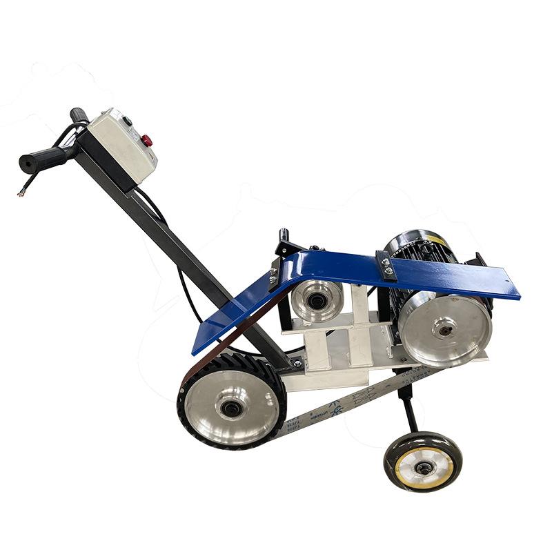 手推式砂带机 钢板焊缝平磨机 推车砂带抛光机打磨机 除锈沙带机