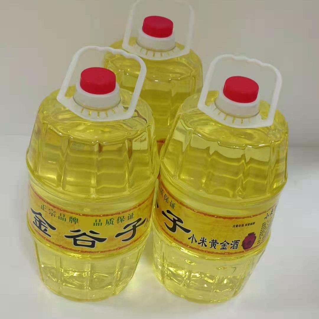 4l8斤小米黄金酒枸杞白酒42度桶装东北纯粮原浆养生配制酒白酒其