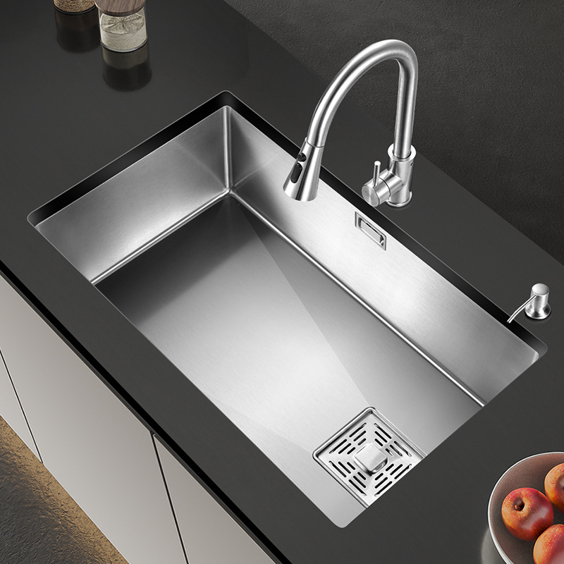 加厚sus304不锈钢水槽 厨房洗菜盆洗菜池洗碗槽手工大单槽台下盆