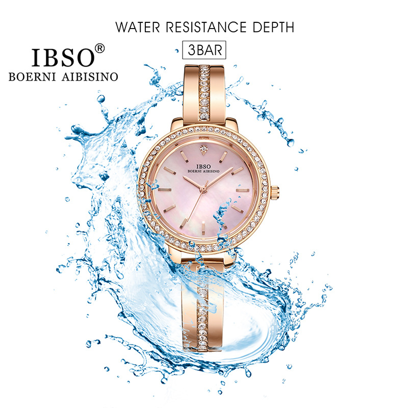 Ibso New Watch Women's Ins Style Small and Simple Retro Temperament Fritillary Face Women's Watch Cross-Border Business One Piece Dropshipping