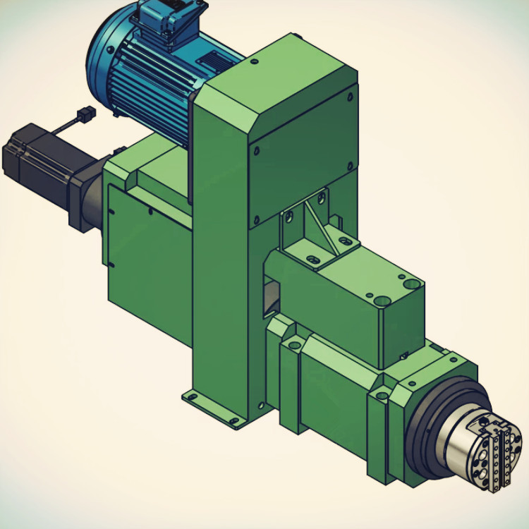 宜兰县伺服展刀动力头,s60-fa610伺服展刀动力头,展刀动力主轴头