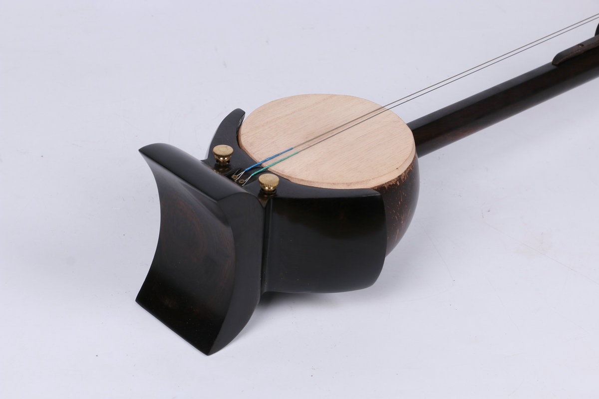 黑檀平头龙头如意头板胡 中音高音板胡乐器 古典民族乐器厂家直销