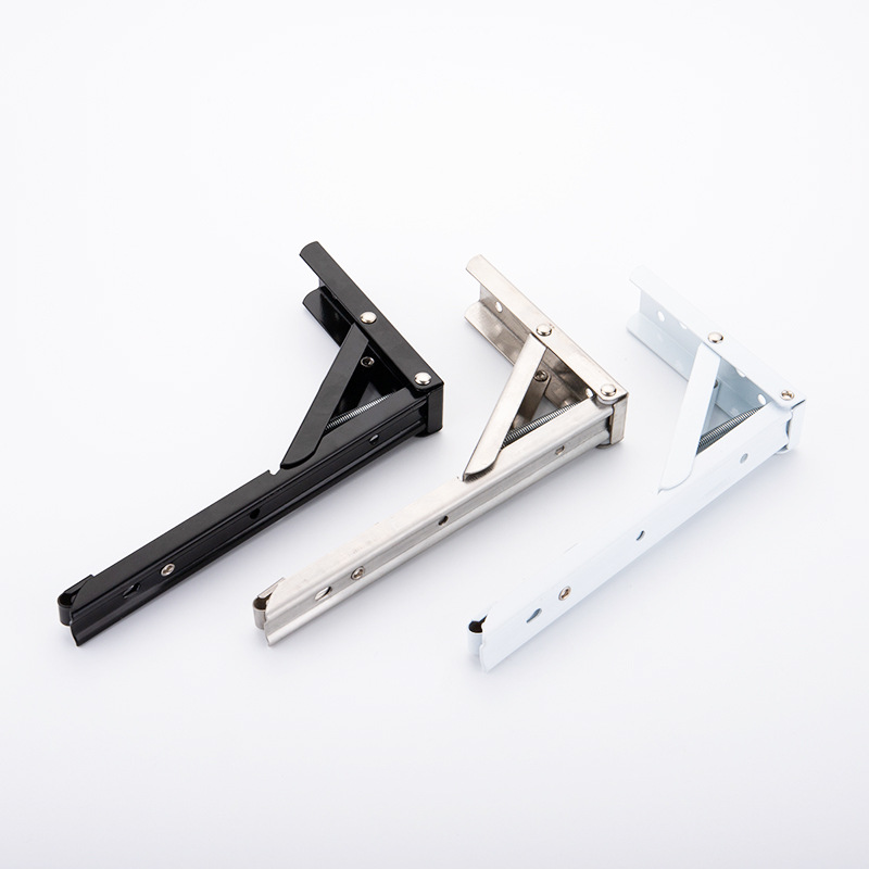 定制不锈钢折叠支架 家装层板置物三角支架 90度壁挂承重比例支架