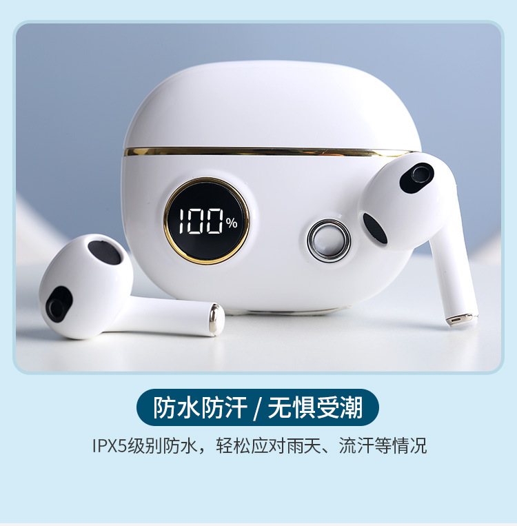 Cross-Border New Arrival Pro6 Bluetooth Headset Lightning Wireless Touch in-Ear Mini Running Shantou Factory