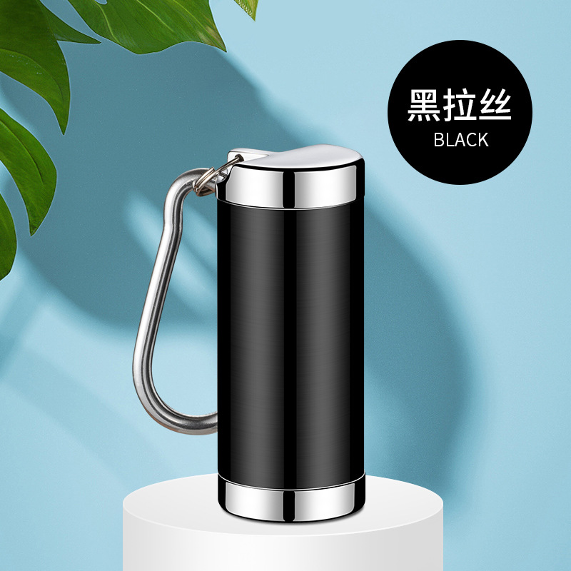 Creative Hanging Metal Ashtray Portable Mini Capsule Keychain Portable Ashtray Ashtray Wholesale