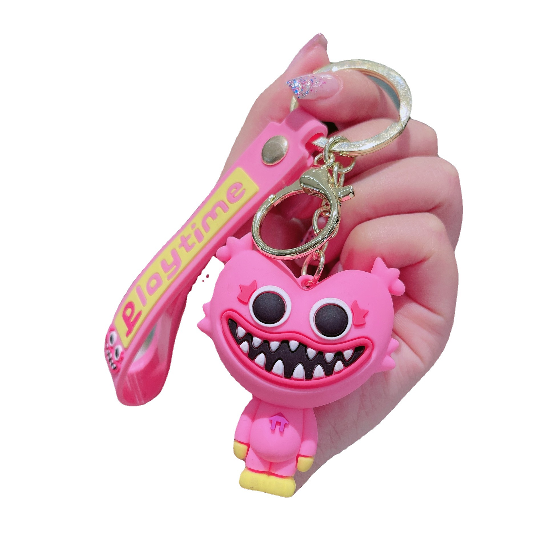 Bobbi PVC Keychain Cute Cartoon Doll Exquisite Pendant Fashion Couple Bag Ornaments Little Creative Gifts