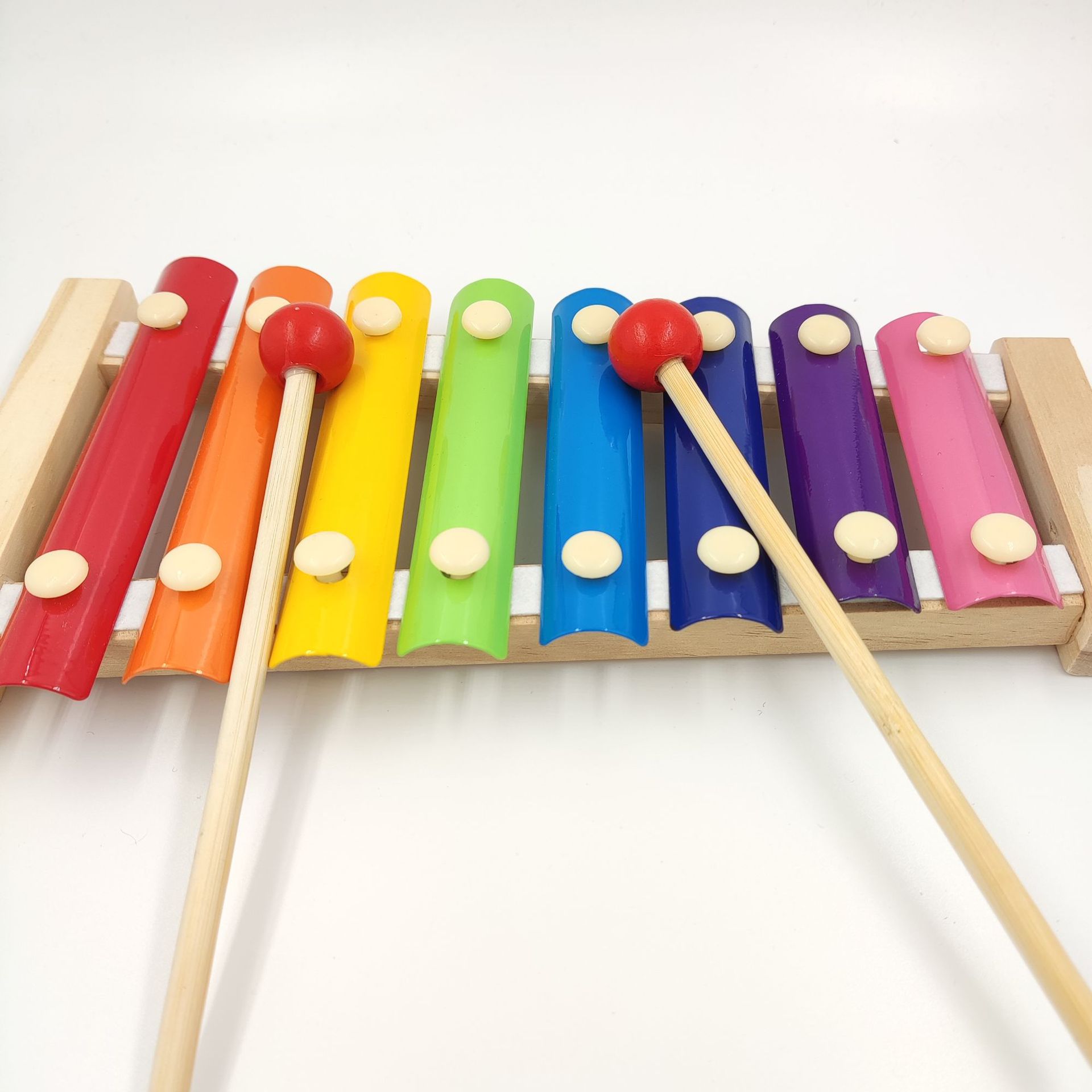 木质八音琴敲琴儿童敲击乐器玩具启蒙早教益智手敲木琴
