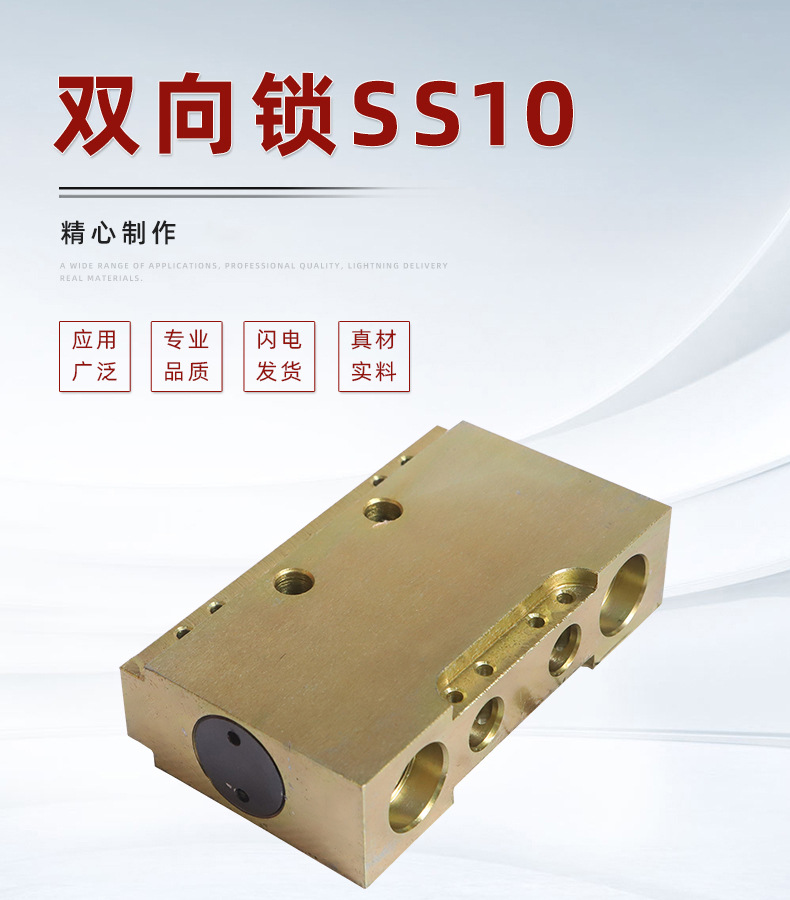 双向锁ss10 叠加式双向阀 矿用综采液压 国宾厂家供应质量稳定