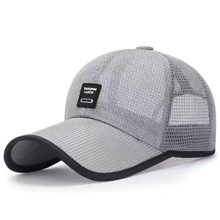 Men's Spring and Summer Mesh Quick-Dry Baseball Cap Summer Outdoor Sun Protection Casual Baseball Cap Fishing Sun Protection Ventilation Cap