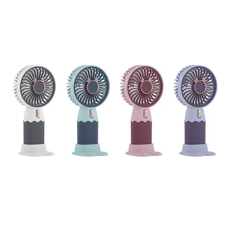 New Product Mini Handheld Fan Portable Usb Charging Mute Office Desk Surface Panel Small Fan Wholesale