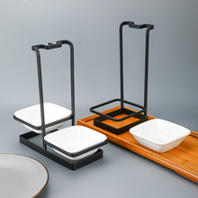 不锈钢厨房多功能勺架高档方边筷子收纳置物架轻奢公勺公筷收纳架