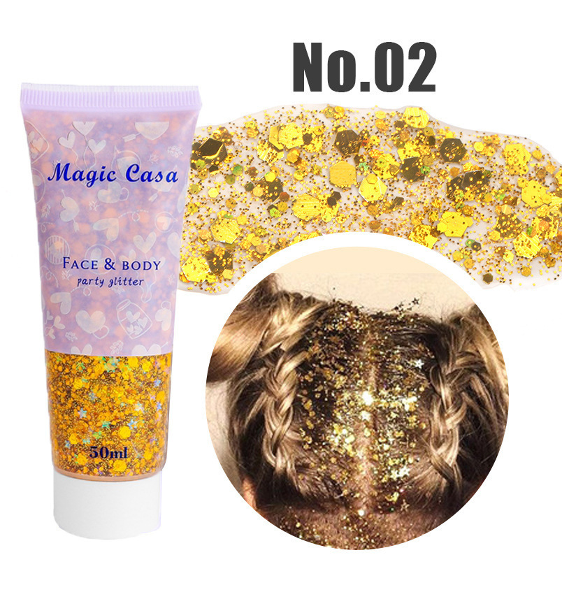 Cross-Border Makeup Sequins Gel Mermaid Scales Face Body Lip Sequin Eyeshadow Colorful Polarized Stage Makeup