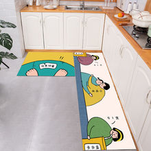 厨房耐脏吸水吸油防滑水晶绒地毯长条家用门口浴室干净整洁脚垫