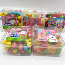 仙果园果味软糖珍珠果糖球泡糖220g创意网红儿童零食橡皮软糖