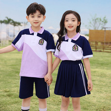 幼儿园园服小学生校服韩版夏季儿童运动会服装短袖套装毕业照班服