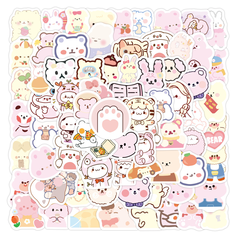 Cartoon Ledger Stickers Suitcase Notes Stickers