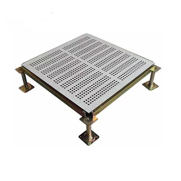 定制全钢方钢通风地板 机房电子车间防静电高架活动地板镂空地板