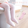 Autumn and winter new pattern Solid Young children Leggings children Bars cotton material Pantyhose Sweet wind baby Panty hose
